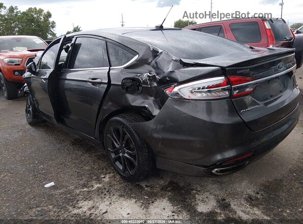 3FA6P0T99JR261487 2018 FORD FUSION Gray Задня ліва чверть