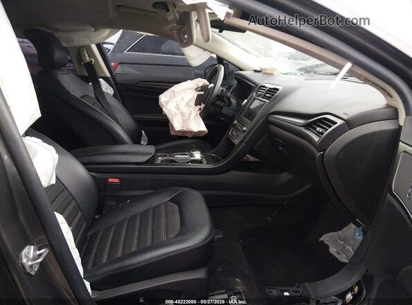 3FA6P0T99JR261487 2018 FORD FUSION Gray Вид салону спереду