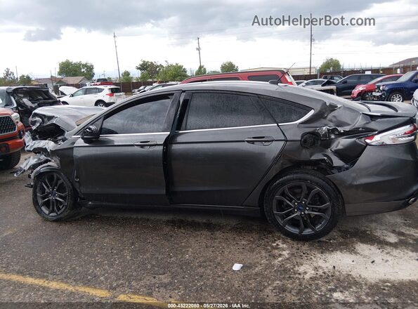 3FA6P0T99JR261487 2018 FORD FUSION Gray 