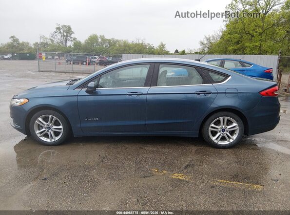 3FA6P0UUXJR235953 2018 FORD FUSION HYBRID Blue 