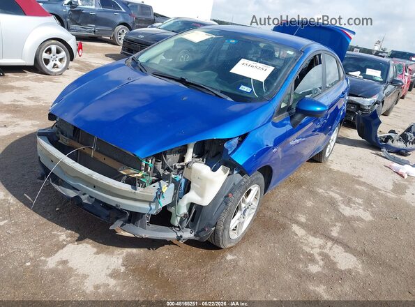3FADP4BJ0JM113557 2018 FORD FIESTA Blue Առջևի ձախ երեք քառորդ տեսարան