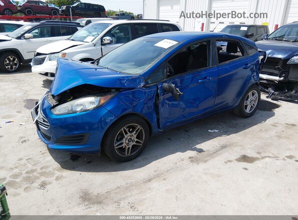 3FADP4BJXKM159172 2019 FORD FIESTA Blue Առջևի ձախ երեք քառորդ տեսարան
