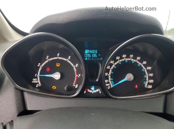 3FADP4EJ1HM158819 2017 FORD FIESTA White Widok zestawu wskaźników