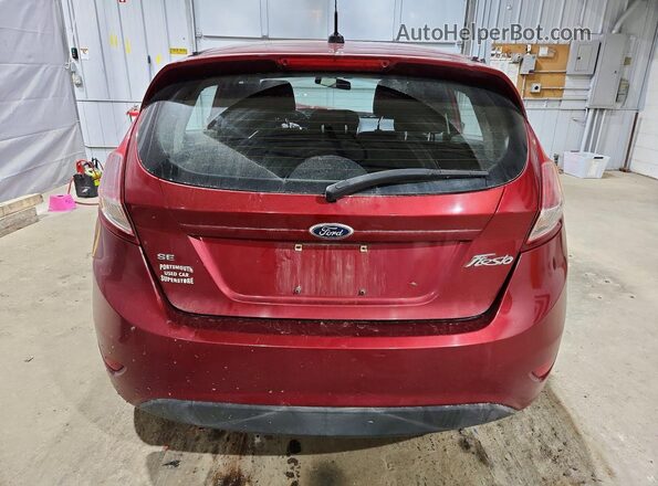 3FADP4EJ2GM113077 2016 FORD FIESTA Red Widok z tyłu