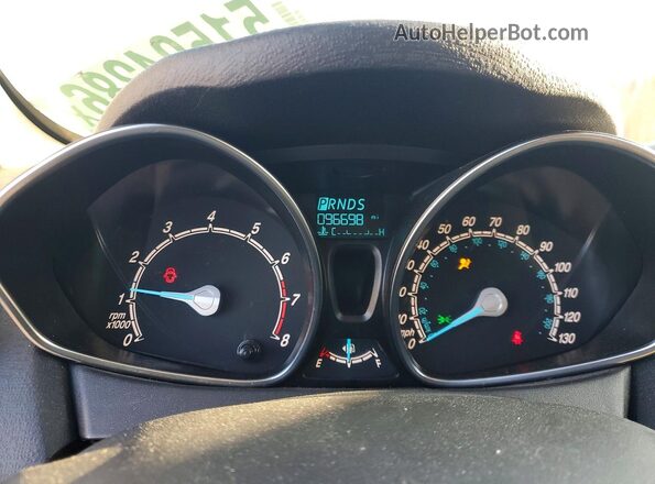 3FADP4EJ2JM108534 2018 FORD FIESTA White Вид щитка приладів