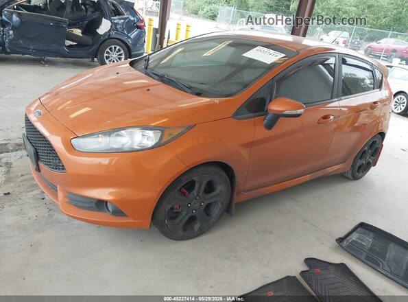 3FADP4GX6HM117460 2017 FORD FIESTA Оранжевый Передняя левая четверть