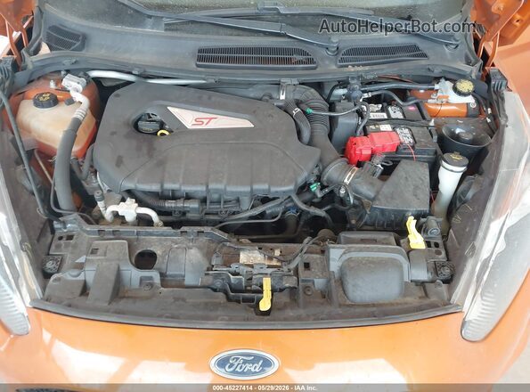 3FADP4GX6HM117460 2017 FORD FIESTA Оранжевый Вид сзади