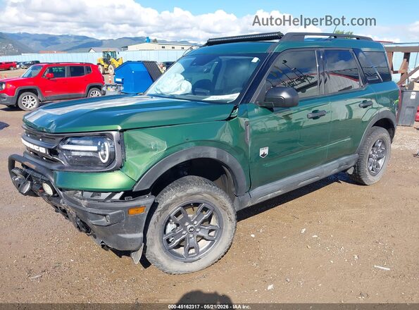3FMCR9B63RRF19691 2024 FORD BRONCO SPORT Green წინა მარცხენა ხედი სამი მეოთხედიდან