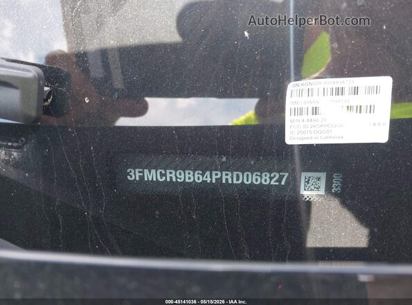 3FMCR9B64PRD06827 2023 FORD BRONCO SPORT Black Vista del compartimento del motor