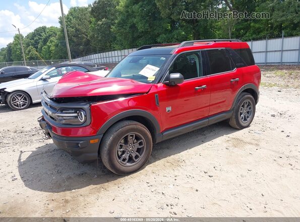 3FMCR9B66RRE10304 2024 FORD BRONCO SPORT Red Առջևի ձախ երեք քառորդ տեսարան