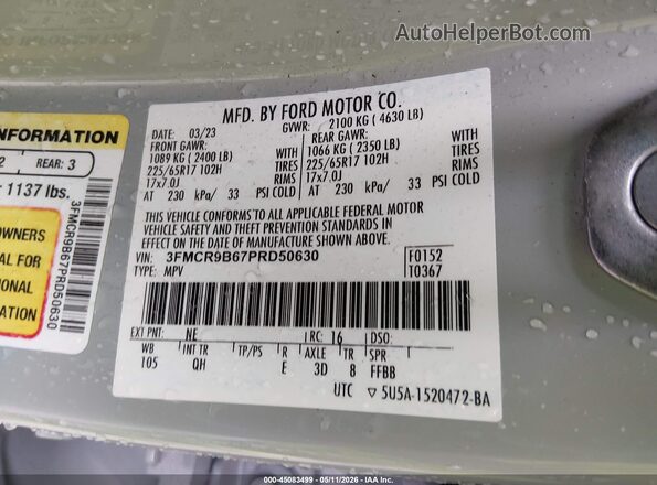 3FMCR9B67PRD50630 2023 FORD BRONCO SPORT Green Engine compartment view