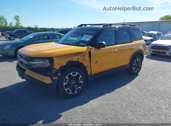 3FMCR9C64PRD01612 2023 FORD BRONCO SPORT Yellow წინა მარცხენა ხედი სამი მეოთხედიდან