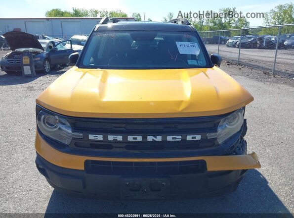 3FMCR9C64PRD01612 2023 FORD BRONCO SPORT Yellow ხელსაწყოთა პანელის ხედი