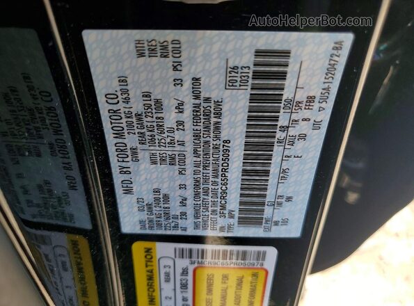 3FMCR9C65PRD50978 2023 FORD BRONCO Black 