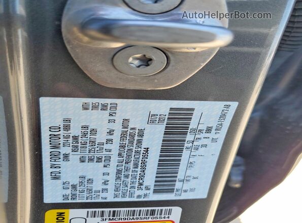 3FMCR9DA9SRF05544 2025 FORD BRONCO Серебряный 