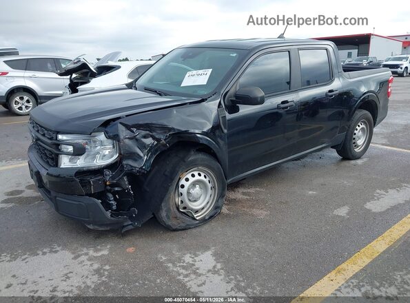 3FTTW8E91PRA24318 2023 FORD MAVERICK Black წინა მარცხენა ხედი სამი მეოთხედიდან