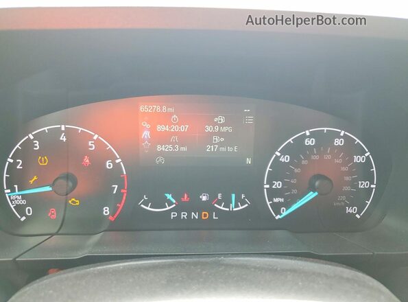 3FTTW8F99NRA83872 2022 FORD MAVERICK Gray Vista del cuadro de instrumentos