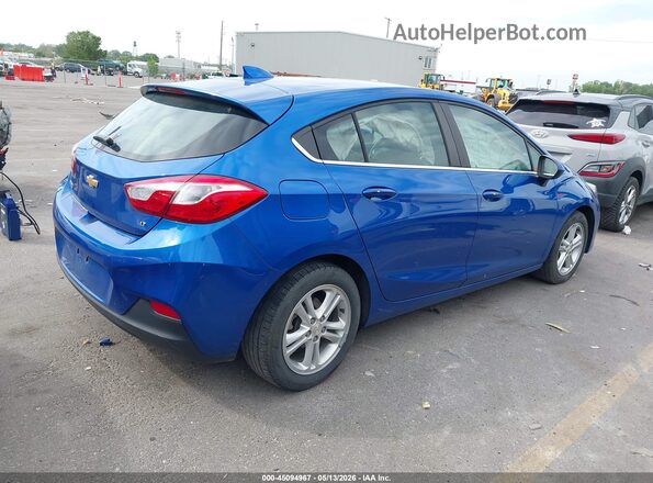3G1BE6SM0JS651967 2018 CHEVROLET CRUZE Синий Задняя правая четверть