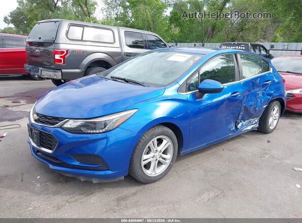 3G1BE6SM0JS651967 2018 CHEVROLET CRUZE Синий Передняя левая четверть