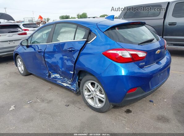 3G1BE6SM0JS651967 2018 CHEVROLET CRUZE Синий Задняя левая четверть