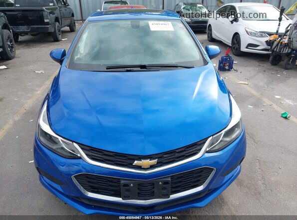 3G1BE6SM0JS651967 2018 CHEVROLET CRUZE Синий Вид щитка приборов