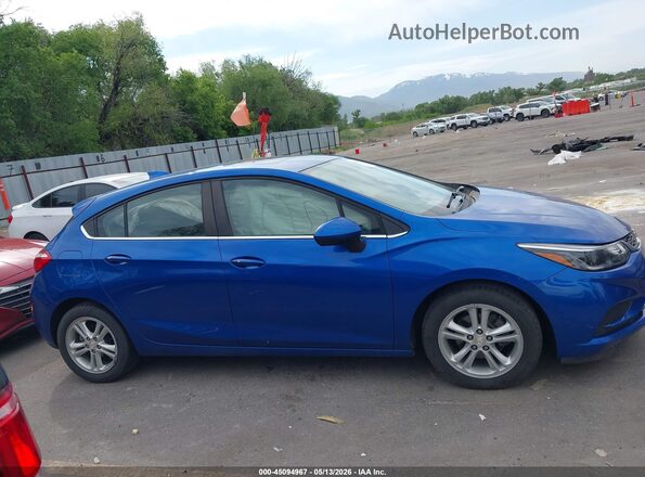 3G1BE6SM0JS651967 2018 CHEVROLET CRUZE Синий Вид задней части салона