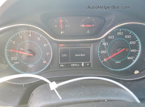 3G1BE6SM4JS652359 2018 CHEVROLET CRUZE Белый Вид щитка приборов