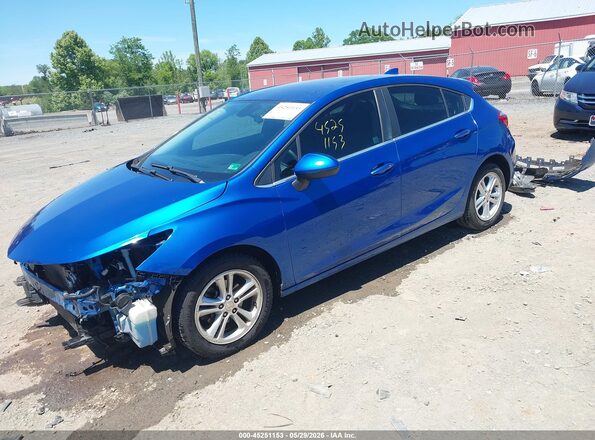 3G1BE6SM7JS654509 2018 CHEVROLET CRUZE Blue Przód lewy