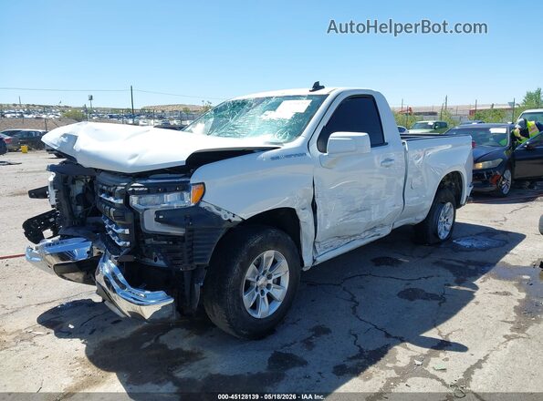 3GCNAAEK1NG508841 2022 CHEVROLET SILVERADO White Առջևի ձախ երեք քառորդ տեսարան