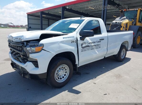 3GCNAAEK9RG106166 2024 CHEVROLET SILVERADO White Передня ліва чверть