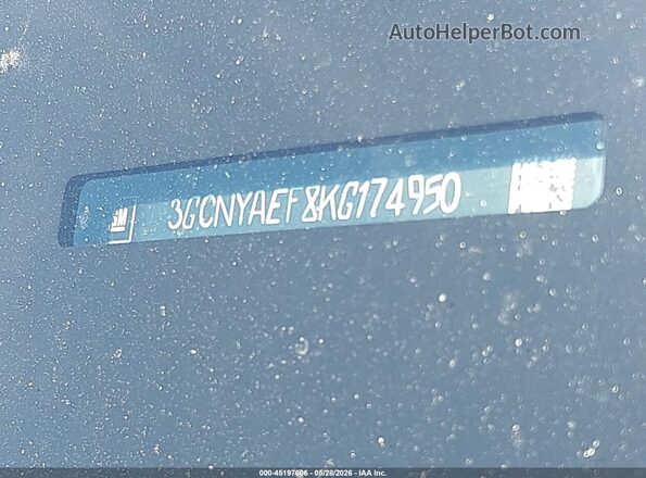 3GCNYAEF8KG174950 2019 CHEVROLET SILVERADO Black Widok komory silnika