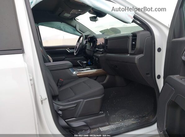 3GCPACE85SG170302 2025 CHEVROLET SILVERADO White Widok wnętrza z przodu