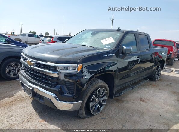 3GCPACED4NG618594 2022 CHEVROLET SILVERADO Black Vista tres cuartos delantera izquierda