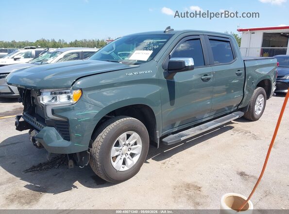 3GCPACED6SG206785 2025 CHEVROLET SILVERADO Green Vista tres cuartos delantera izquierda