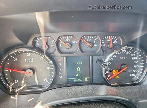 3GCPCNEC5GG372767 2016 CHEVROLET SILVERADO Белый Вид щитка приборов