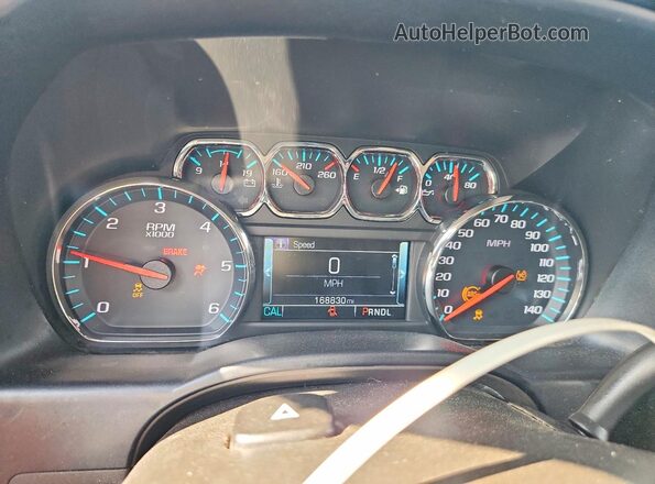 3GCPCREC8HG394917 2017 CHEVROLET SILVERADO Gray Вид щитка приладів