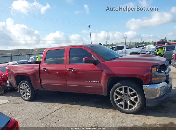 3GCPCREC9HG372554 2017 CHEVROLET SILVERADO Maroon უკანა სალონის ხედი