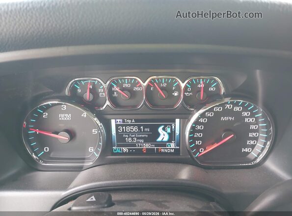 3GCPCRECXGG387871 2016 CHEVROLET SILVERADO Silver უკანა სავარძლების ხედი