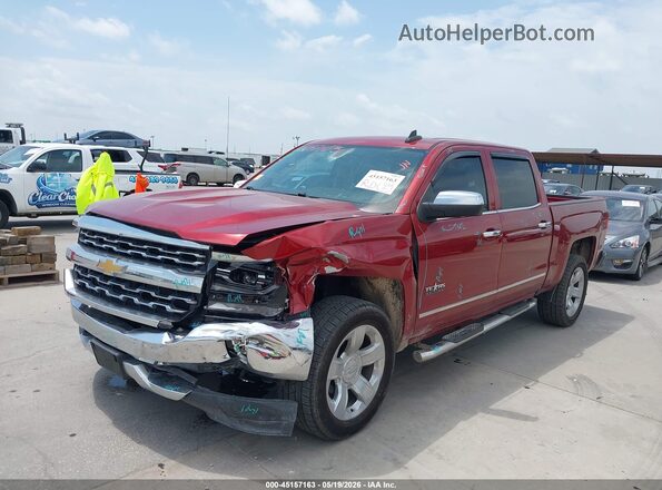 3GCPCSEC5JG168606 2018 CHEVROLET SILVERADO Burgundy Առջևի ձախ երեք քառորդ տեսարան
