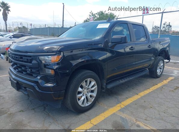 3GCPDBEK3PG288840 2023 CHEVROLET SILVERADO Black წინა მარცხენა ხედი სამი მეოთხედიდან