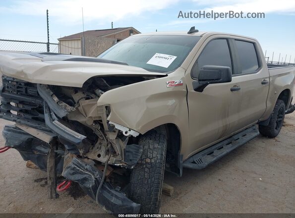 3GCPDCED1NG616227 2022 CHEVROLET SILVERADO Tan წინა მარცხენა ხედი სამი მეოთხედიდან