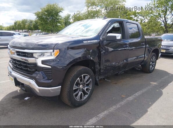 3GCPDKEK9RG343519 2024 CHEVROLET SILVERADO Blue წინა მარცხენა ხედი სამი მეოთხედიდან