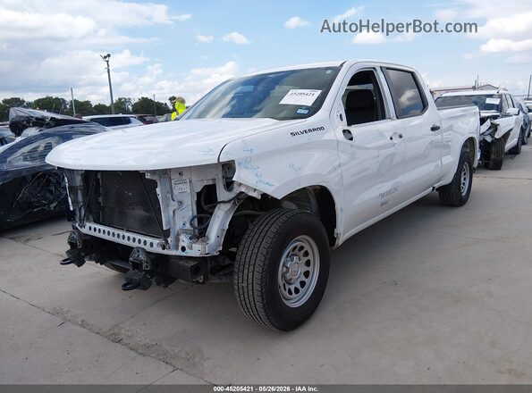 3GCPWAEH2MG244266 2021 CHEVROLET SILVERADO Белый Передняя левая четверть
