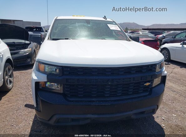 3GCPWAEHXKG174383 2019 CHEVROLET SILVERADO White ხელსაწყოთა პანელის ხედი