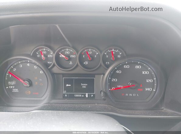 3GCPWBEK3LG258435 2020 CHEVROLET SILVERADO Gray უკანა სავარძლების ხედი