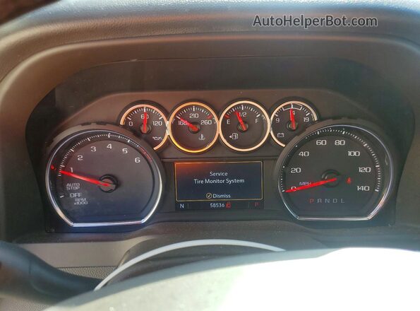 3GCPWCED0LG252843 2020 CHEVROLET SILVERADO White Սարքավորումների վահանակի տեսք