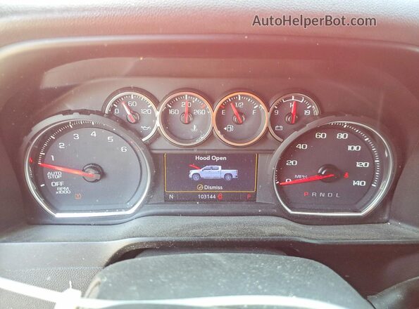 3GCPWCED8LG352768 2020 CHEVROLET SILVERADO Red Instrument cluster view