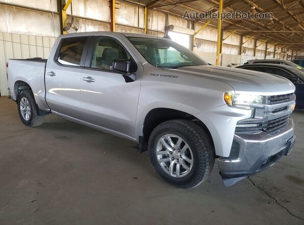 3GCPWCEKXMG367837 2021 CHEVROLET SILVERADO Серебряный Передняя правая четверть