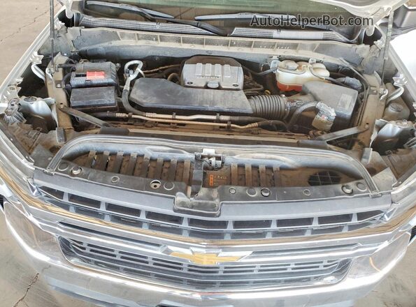 3GCPWCEKXMG367837 2021 CHEVROLET SILVERADO Серебряный Вид задней части салона