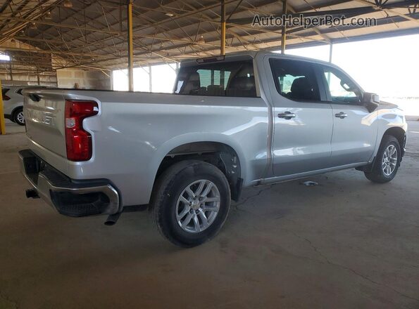 3GCPWCEKXMG367837 2021 CHEVROLET SILVERADO Серебряный Задняя правая четверть